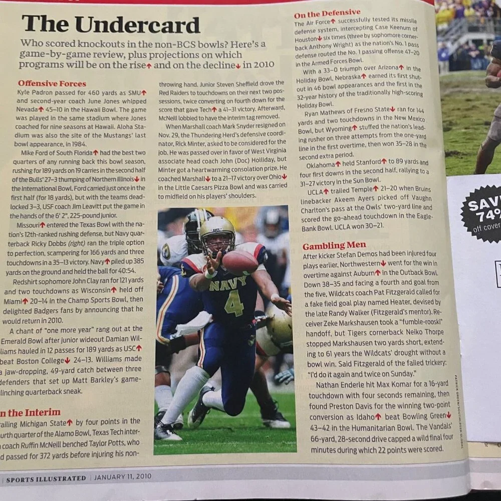 Sports Illustrated Magazine u January 11 2010 Vol 112 No 1 NFL Playoff Preview - Picture 9 of 9